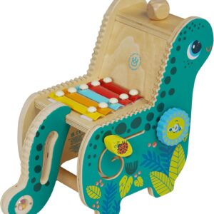 Wooden Dinosaur Toddler and Preschool Musical Instrument and Activity Toy