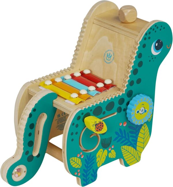 Wooden Dinosaur Toddler and Preschool Musical Instrument and Activity Toy