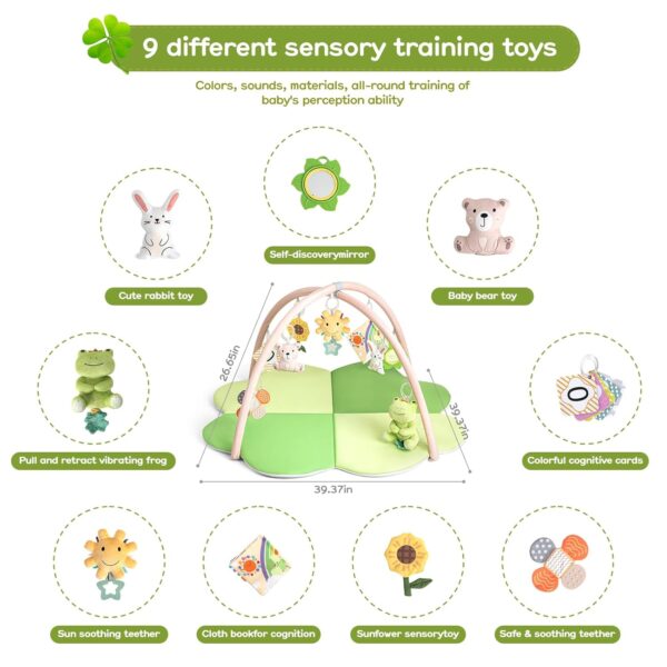 Baby Play Mat, Tummy Time Mat for Sensory Development - Image 2