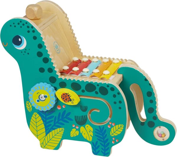 Wooden Dinosaur Toddler and Preschool Musical Instrument and Activity Toy - Image 3